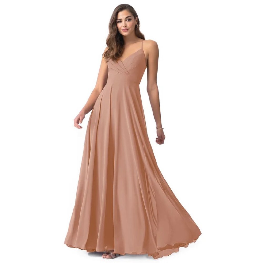 Azazie Avelina Dress - Champagne Rose